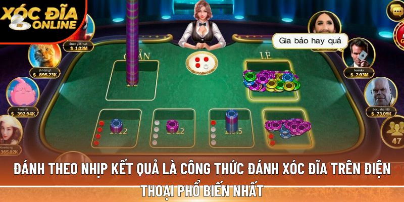 Đánh theo nhịp kết quả 